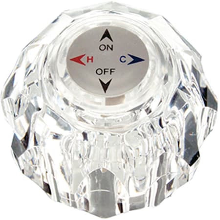 Danco Faucet Handle for Lavatory, Tub & Shower in Clear Acrylic DA44484